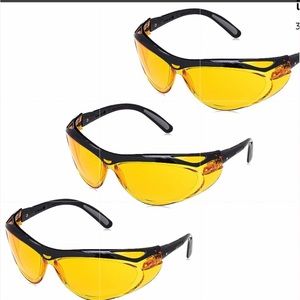 Unisex Blue Light Blocking Safety Glasses (set of 3)